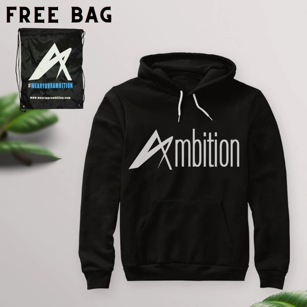 NEW BLACK AMBITION HOODIE UNISEX